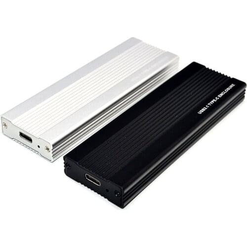 SSD Enclosure PCI-E M.2 to USB 3.1 Type-C Adapter USB C 10Gbps RTL9210 M2 M Key PCIE Hard Drive Disk External Box HDD Case