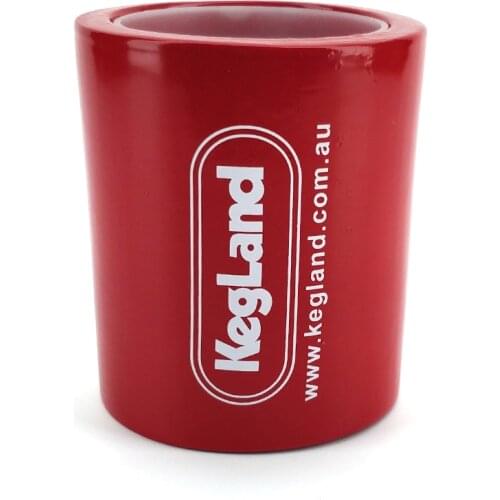 Red Foam Insulated Can / Stubby / Tinny Holder - Cannular & KegLand Branded