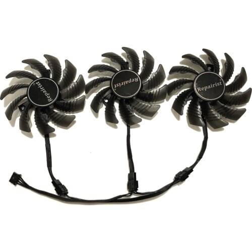 3pcs/set PLD08010S12H GTX980Ti/1080Ti GPU Cooler Video Fan For GIGABYTE GTX980 GTX1080Ti GTX1070Ti Graphics Cards Cooler Replace