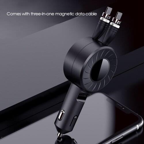 Magnetic Micro-USB Cable QC 3.0 Fast Car Charger Phone for Nokia 7 6.1 Oppo Reno Huawei P30 Honor 9X 9 10 View 20 Pro