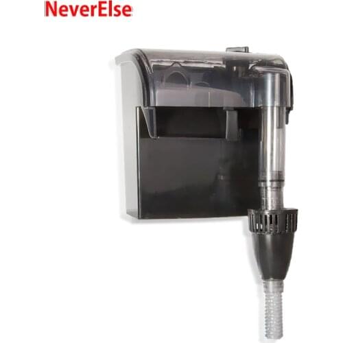 Aquarium Hanging Filter Pump with Oil Surface Skimmer Waterfall Maker 5W/8W/12W for Fish Tank Water Circulation Add Air/Oxygen