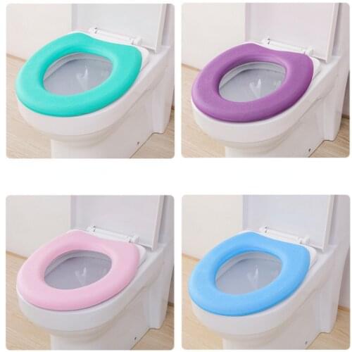 O-type Waterproof EVA Toilet Mat Self-adhesive Thickened Soft Toilet Seat Cover Three-dimensional Warm Soft Closestool Mat