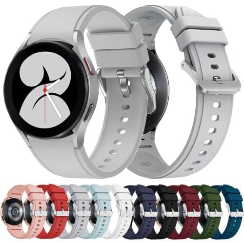 Strap For Samsung Galaxy Watch 4 classic 46mm 42mm Soft silicone bracelet sport watchband correa wristband Galaxy watch 4 band
