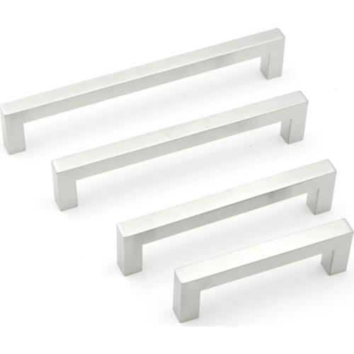 Cabinet Drawer Handles Knobs Brushed Nickel 2"~11.3"Bathroom Cabinet Door Handles Furniture Office Desk Drawer Pulls