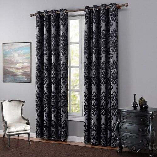 Balcony luxury modern maple leaf yarn-dyed jacquard fabric curtains for Living room bedroom curtains Thermal curtain