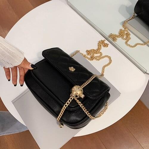 Messenger Bag 2021 New Trendy Texture Chain Small Square Bag Women Bag Popular All-Match Shoulder Bag