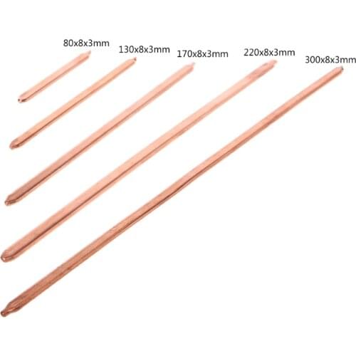 150mm/200mm/250mm/300mm Pure Copper Tube Tubing For Computer Laptop Cooling Notebook Heat Pipe Flat or Round Drop Shipping