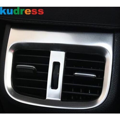 For Kia Cerato Forte K3 2019 2020 2021 Stainless Steel Rear Air Vent Outlet Cover Trim AC Frame Trims Car Interior Accessories