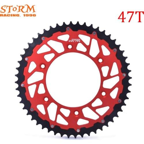 45 47 48 49 50 51 52 T Teeth Motorcycle Steel Aluminum Composite Rear Sprocket For HONDA CRF XR CRM XL 230 250 125 450 500