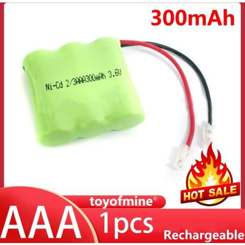 1PCS 2/3 AAA 3.6V 300mAh Rechargeable Battery Pack Cell 404 For Phone Ni-CD