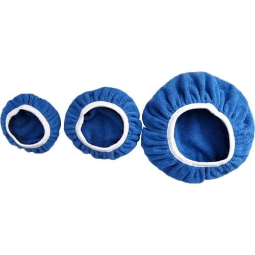1pc Microfiber Car Polishing Waxing Bonnet Buffing Pad Cover 5-6'' /7-8'' /9-10" Auto Polishing Machine Waxing Polishing Buffer