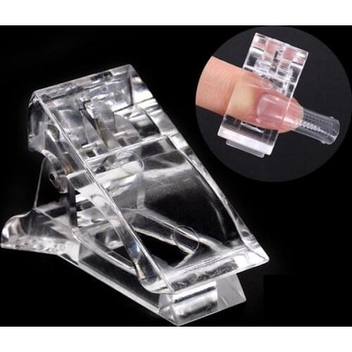 1PC Nail Clips Quick Building Nail Clip Acrylic Nail Plastic Fake Finger Polish Extension Tips UV Gel LED Nail Art Builder Tools