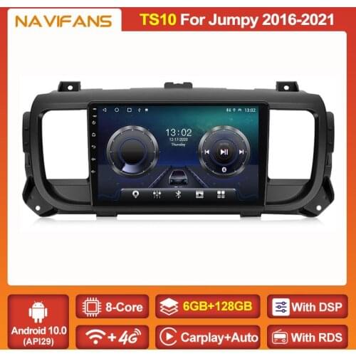 Android 11 Car Radio Multimedia Video Player For Citroen Jumpy 3 SpaceTourer 2016 - 2021 Navigation Stereo GPS Carplay Auto WIFI