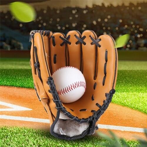 Baseball Glove Softball Practice Equipment Size 10.5/11.5/12.5 Left Hand For Child Youth Adult Man Woman Train Three Colors
