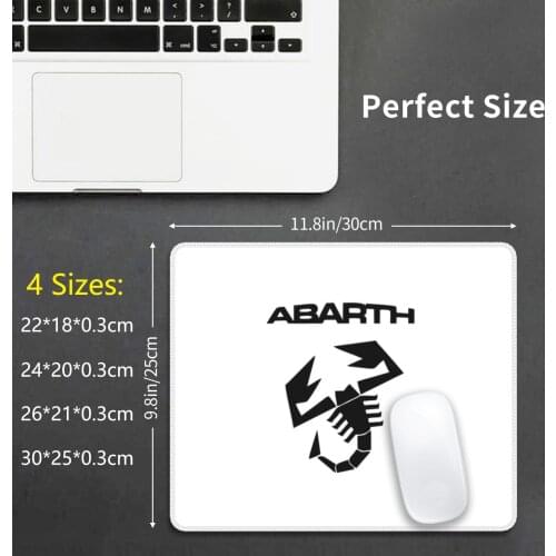 Abarth Logo Scorpion Black Mouse Pad 59