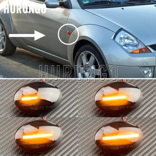 For Ford Fiesta MK3 MK4 KA For Mondeo Transit Tourneo LED Side For Fender Dynamic Turn Signal Light Marker Lamp