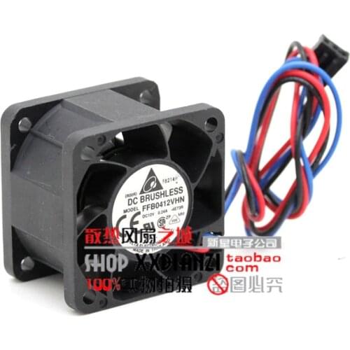 Delta 4 cm 4cm1U servers double ball-bearing fan 4028 FFB0412VHN 4E73R 12V 0.24A
