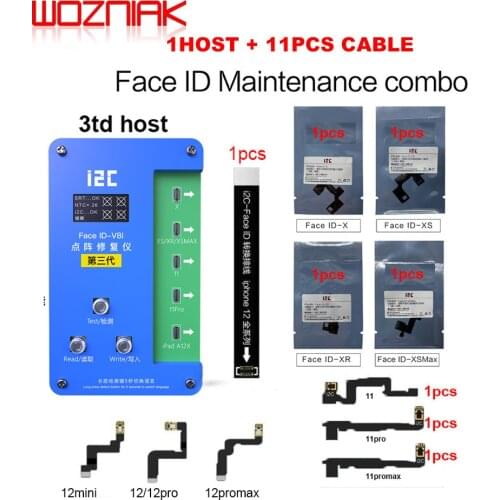 I2C Face ID Dot-matrix Repair Tool Lattice Detection Tester For iPhone 11 pro max X XS iPad A12 Face ID Read Write Programmer