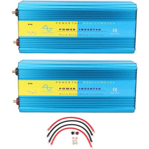 10000W Inverter DC12V LCD Display Dual Universal Plug 2 Cooling Fans Pure Sine Converter for Car Outdoor