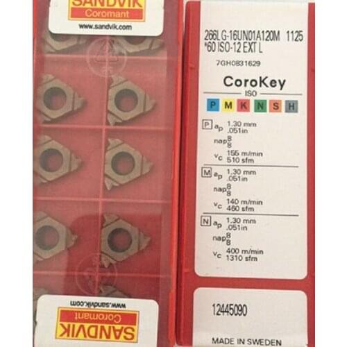 10PCS CARBIDE INSERT 266LG-16UN01A120M 1125