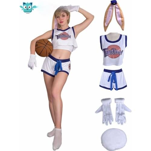 Lola Bunny Rabbit Cosplay Costume With Rabbit Bunny Ears