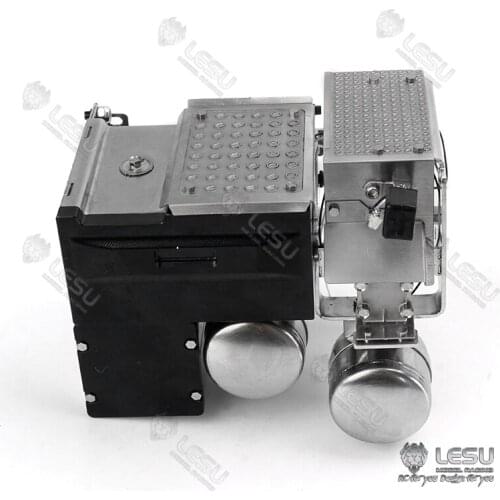 LESU 1/14 Urea Tank Batterybox Light Exhaust Set for Volvo FH16 DIY RC Tractor Truck TH15253-SMT3