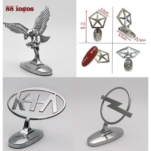 For Toyota Honda VW KIA Mercedes Nissan Chrysler JEEP Hyundai Audi Opel Metal car logo sticker base comes with double-sided tape