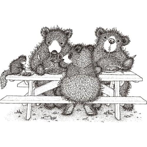 Cartoon mouse Transparent Clear Silicone Stamp/Seal for DIY scrapbooking/photo album Decorative clear stamp sheets A1794