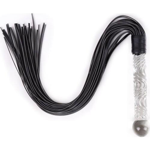 Small whip Sex Shop Leather Sex Whip Fetish Spanking BDSM Bondage Beads Whip Sex Slave Whip Sex Toys For Adult Couples Woman Fli