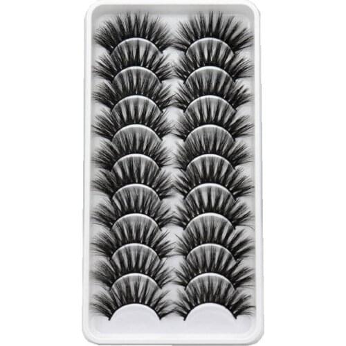 NEW 100 Pairs Natural False Eyelashes Fake Lashes Long Makeup 3d Mink Lashes Extension Eyelash Mink Eyelashes for Beauty
