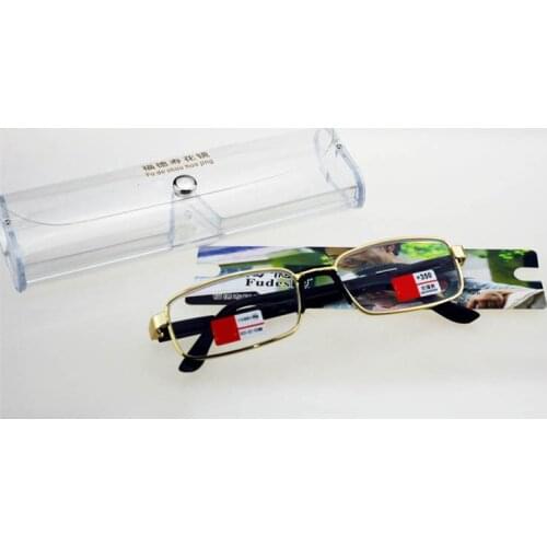 2019 Hot Sale Full Rim Alloy Glasses Lens Simple Low-key Design Comfortable Men Women Reading +1.00+1.50+2.00 +2.5+3.0+3.50+4.0