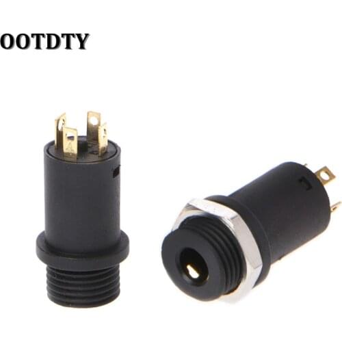 OOTDTY 10 Pcs 3.5mm 4 Channel Female Headphone Stereo Jack Panel Mount Connector Gold Plated