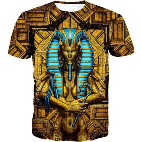 PLstar Cosmos 2019 New summer vibes Men t-shirt Sacred Queen Pharaoh T-Shirt 3D Print Unisex streetwear Vintage Fashion t shirt