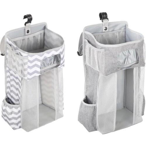Hanging Nursery Organizer Baby Diaper Caddy Diapers Storage Bag For Changing Table Crib Playard Wall Door Nursery Organization