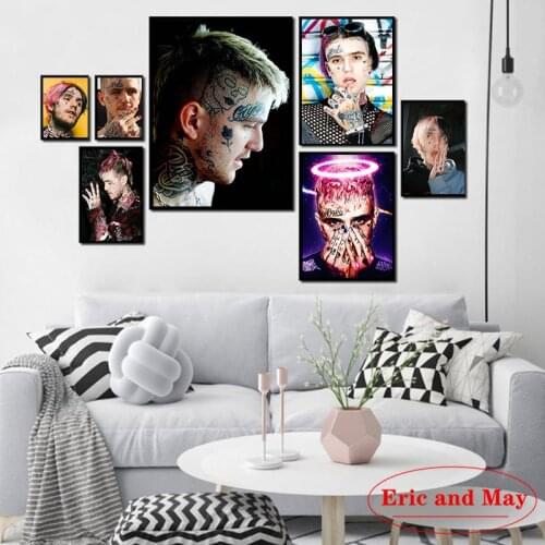 Posters And Prints Rapper Lil Peep Canvas Painting Wall Pictures For Living Room Nordic Decoration Home Decor Cuadro Decorativo