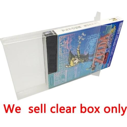 Clear transparent PET box cover For NGC game storage protection box Japan JP version game card display collection box