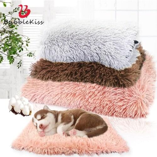 Bubble Kiss Simple Style Pet Bed Pad Thickened Double-layer Blankets In Winter Small And Medium-sized Pet Portable Pet Supplies