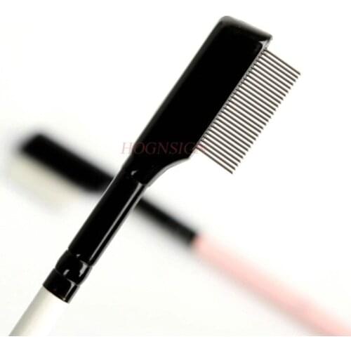 Makeup Brush Pearl White Apricot Flower Steel Comb Needle Eyelash Comb Eyelash Brush Small Comb Grafting Eyelash Brush Eyebrow C