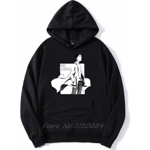 Okabe Rintarou Steins; Gate hoodies Anime Manga Otaku Japan Tokyo Funny Hooded Coats Jackets Sweatshirt Men Hoodie