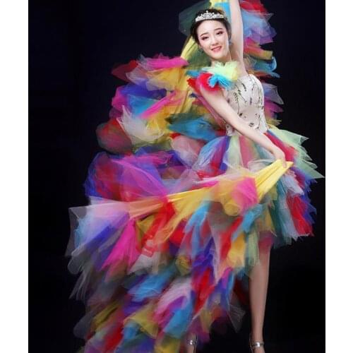 2021 Opening dance big swing Spring Festival Gala stage enlarged Modern Dance Costume performance dress for women