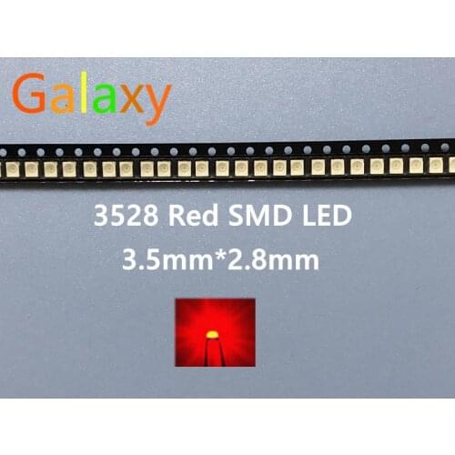 3528/1210 Red Smd Plcc-2 Ultra Bright Light-emitting Diodes Led 2015 Surface Mount New Arrival led 500PCS