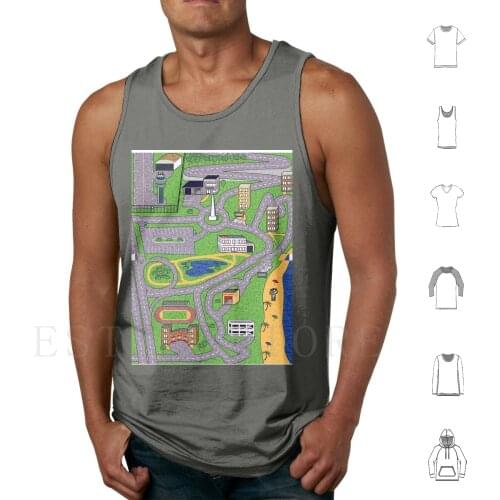 Road Rug Tank Tops Vest Cotton Rug Carpet Road Roads Town Kids Play Pattern City Boy Playing Cars Automotive Children Child Toy