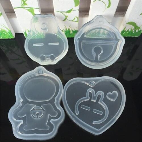 GLADZGT 1pcs Cartoon Pendant Mould For Resin DIY Mould Jewelry Making Tool resin molds for jewelry