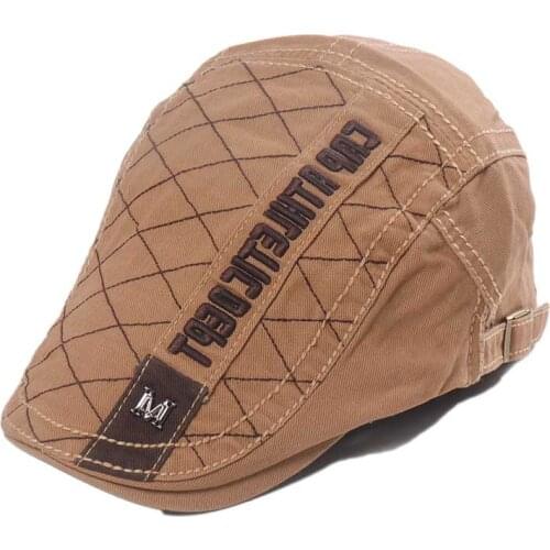 2021 NEW Visors Cap Embroidery Men Women Fashion Casual Visor Cotton Caps Beret Vintage Print Letter Flat Hat Soft Berets Unisex