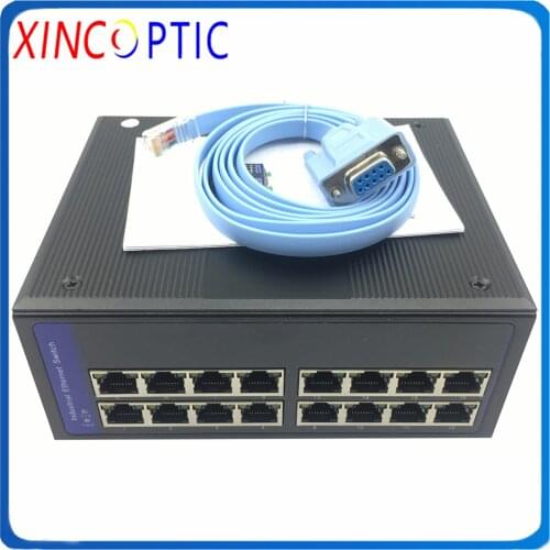 1000Base16Port RJ45 Managed Industial Ethernet Switch,16ports Unmanaged Ethernet Gigabit Switch IP40 Industrial Ethernet Switch