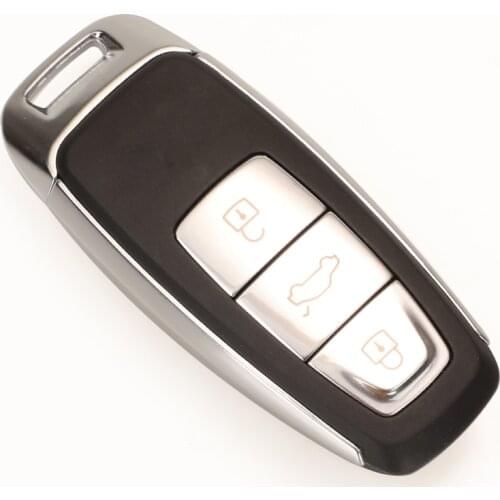 Kutery 5pcs 3 Buttons Replacement Remote Car Key Shell Case For Audi A4L A5 A6 A6L A7 A8 A8L Q5