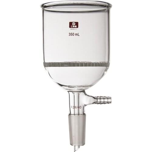 Laboratory Glass Funnel German Craft Glass Plate Laser Engraving Glass Plate Bush Funnel 24 Mouth 60ml/100ml/150ml/250ml/350ml