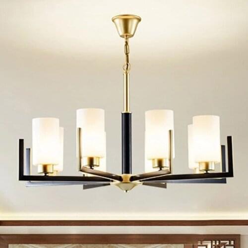 Chandelier Household LED Light Restaurant Pendant Lamp Living Room Zen Bedroom Chandelier Loft Iron Lamp