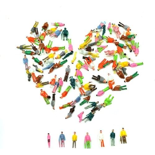 1/150 Scale Mini Model Figure For Construction Train Building Passenger Landscape Sand Table Diorama Layout Plastic Arquitectura