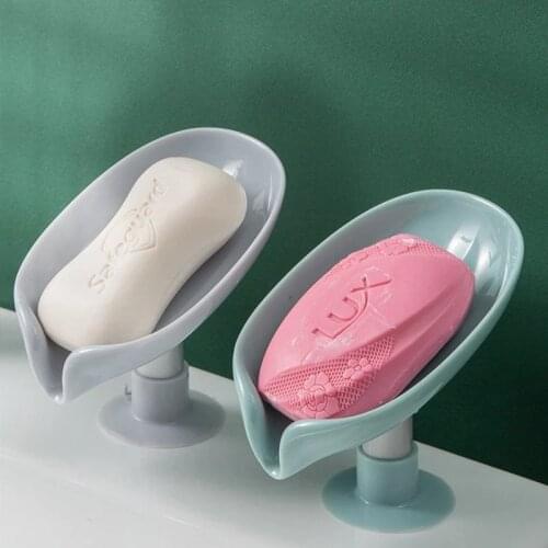Leaf Shape Soap Box Drain Soap Holder Box Bathroom Accessories Toilet Laundry Soap Box Bathroom Supplies Tray Gadgets